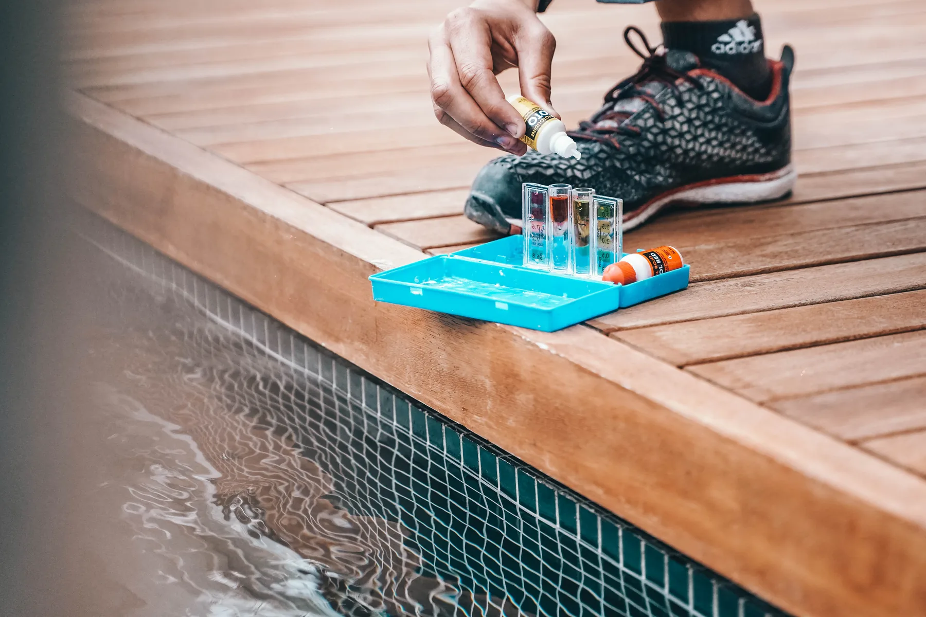 Pool water analysis during a Tenerife Pools visit